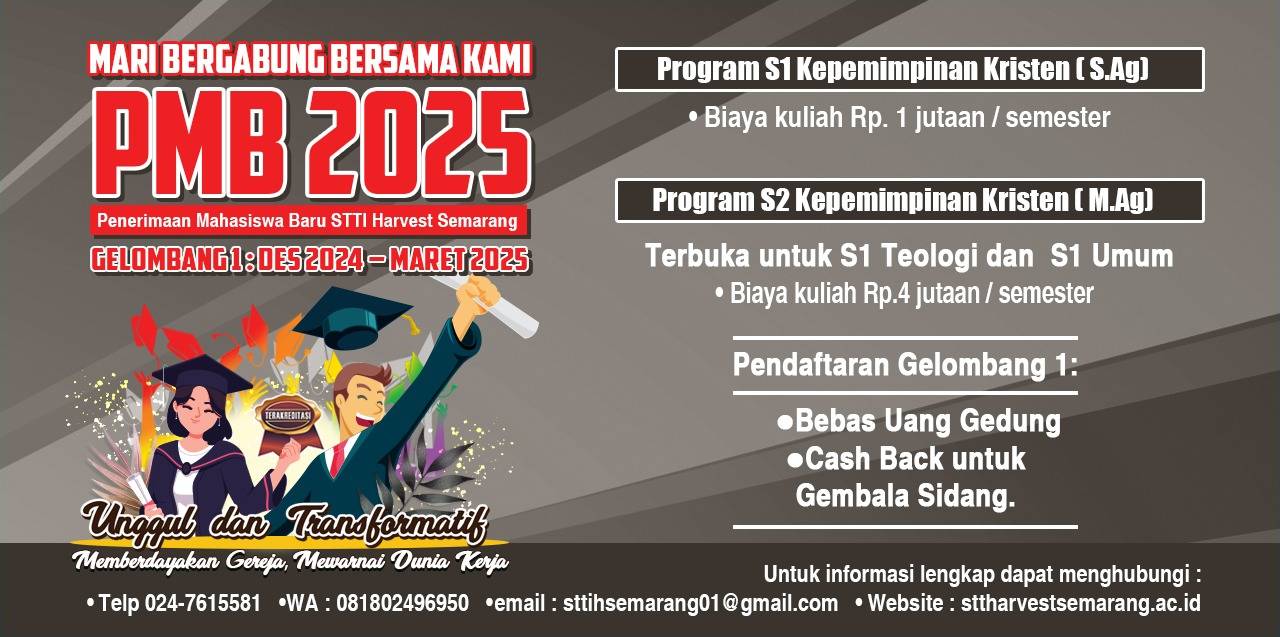 PMB 2025 STT HARVEST SEMARANG